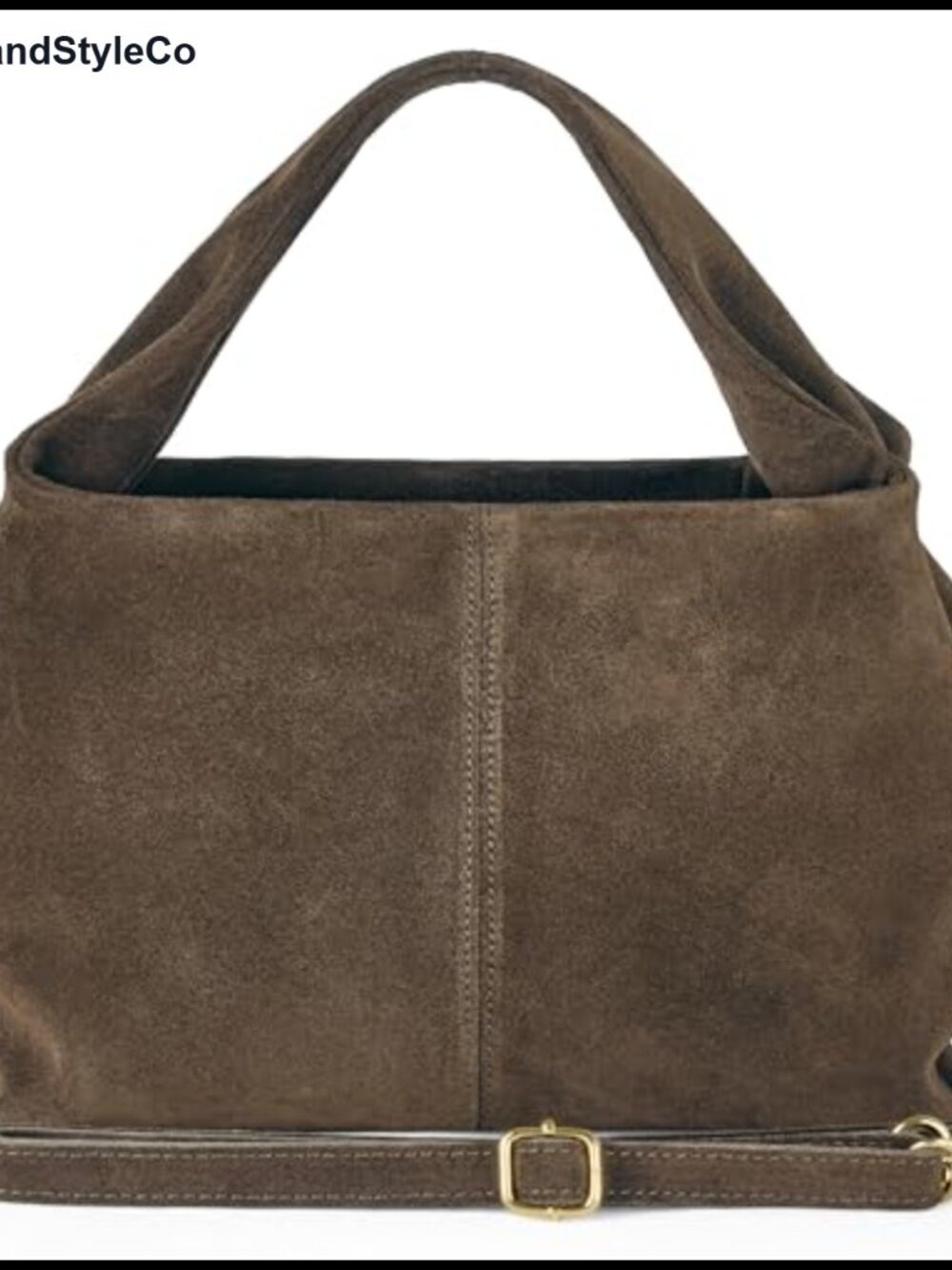 Suede Leather Shoulder Bag Satchel Italy Handcrafted